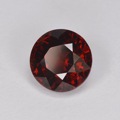 2.18 ct Red Pyrope Garnet Stone, Natural Pyrope Garnet in Round Facet Shape for Sale