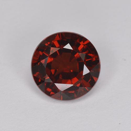 1.58 ct Red Pyrope Garnet Gemstone, Pyrope Garnet Gem in Round Facet Shape for Sale.