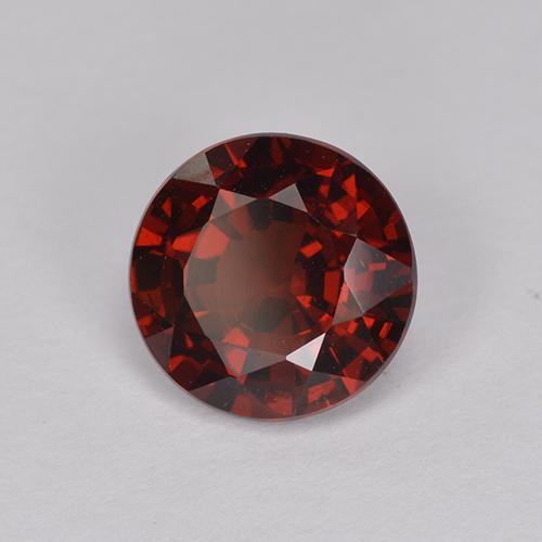 1.58 ct Red Pyrope Garnet Stone, Natural Pyrope Garnet in Round Facet Shape for Sale