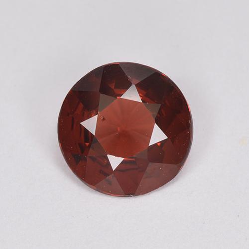 Темно-красный Гранат Пироп Камень - 1.1ct Круглая Фасетная Огранка (ID: 512916)