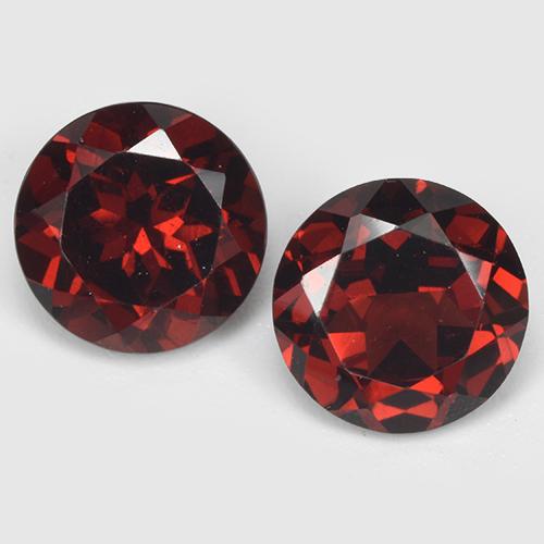 Deep Blood Red Pyrope Garnet Gem - 1.7ct Round Facet (ID: 513500)