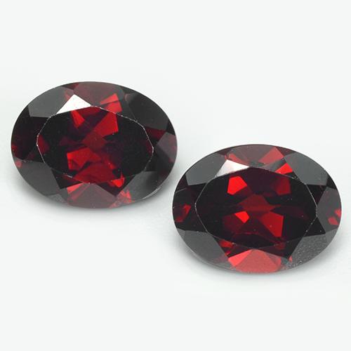 Темно-красный Гранат Пироп Камень - 2.1ct Фасетный Овал (ID: 513505)