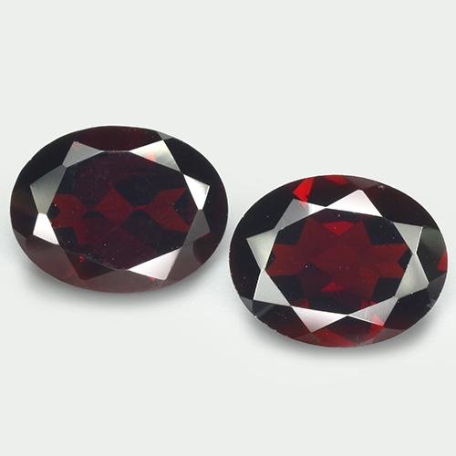 Deep Blood Red Pyrope Garnet Gem - 1.9ct Oval Facet (ID: 513510)