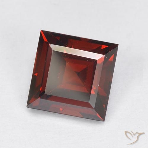 2.29ct Natural Deep Blood Red Pyrope Garnet, Square, VVS-VS