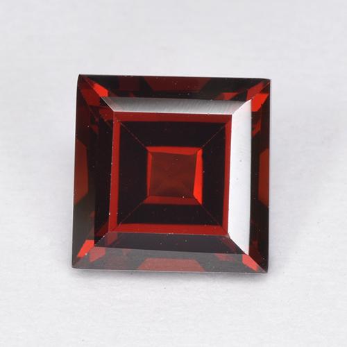 Rojo oscuro Granate Piropo Gema - 2.2ct Corte cuadrado step (ID: 513524)