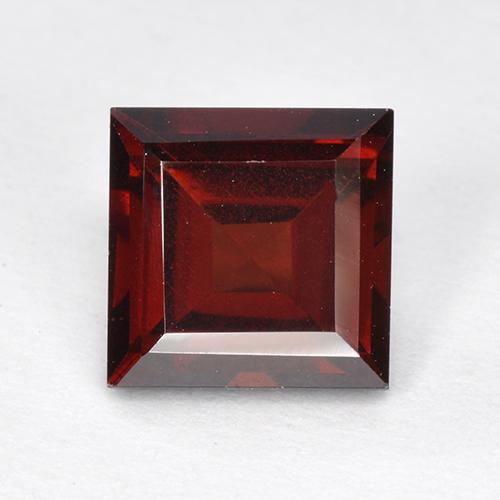 Rojo oscuro Granate Piropo Gema - 2.3ct Corte cuadrado step (ID: 513525)