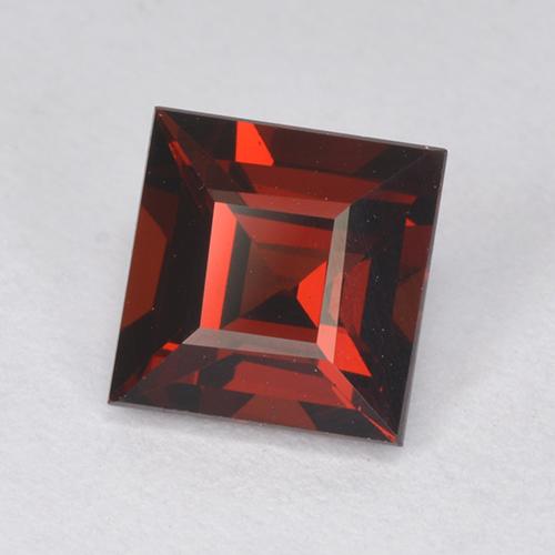 1.53 ct Red Pyrope Garnet Stone, Natural Pyrope Garnet in Square Step-Cut Shape for Sale