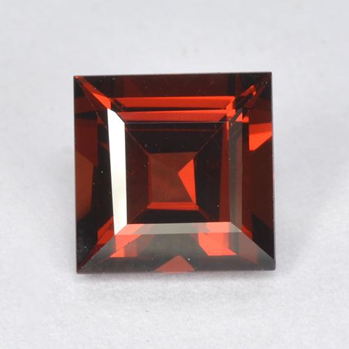 Dark Red Pyrope Garnet Gem - 1.4ct Square Step-Cut (ID: 513632)