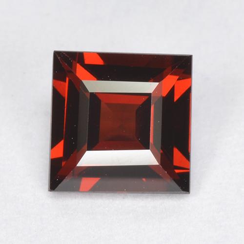 Rojo oscuro Granate Piropo Gema - 1.4ct Corte cuadrado step (ID: 513635)