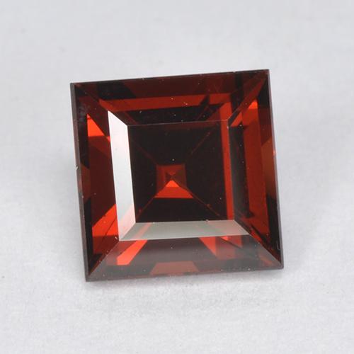 Темно-красный Гранат Пироп Камень - 1.6ct Квадратная форма ступенчатая огранка (ID: 513636)