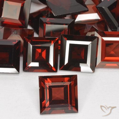 2.91ct Natural Merlot Red Pyrope Garnet, Square, VVS-VS