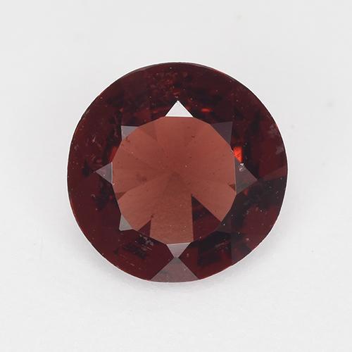 Dark Red Pyrope Garnet Gem - 1ct Round Facet (ID: 514568)