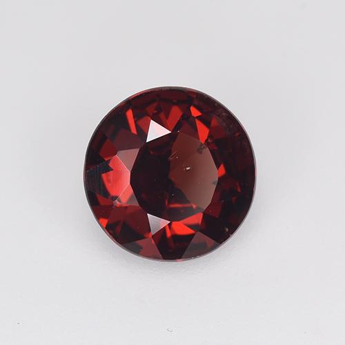 Deep Red Pyrope Garnet Gem - 1.2ct Round Facet (ID: 514713)
