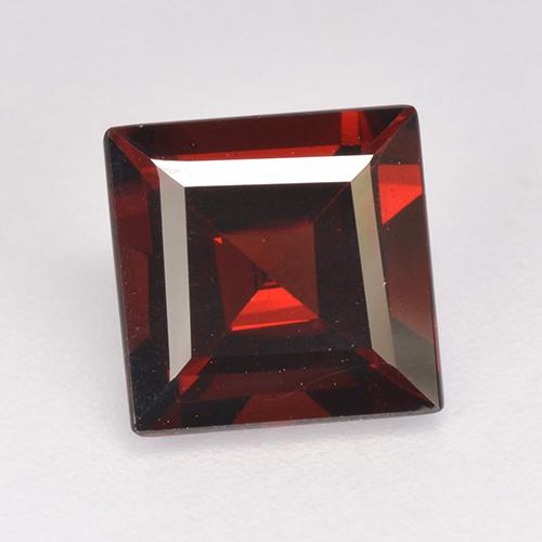 Red Pyrope 2.9ct Square from Mozambique Gemstone