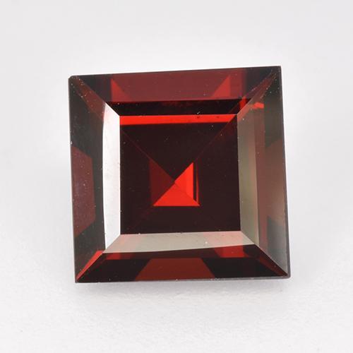 Темно-красный Гранат Пироп Камень - 3ct Квадратная форма ступенчатая огранка (ID: 515007)