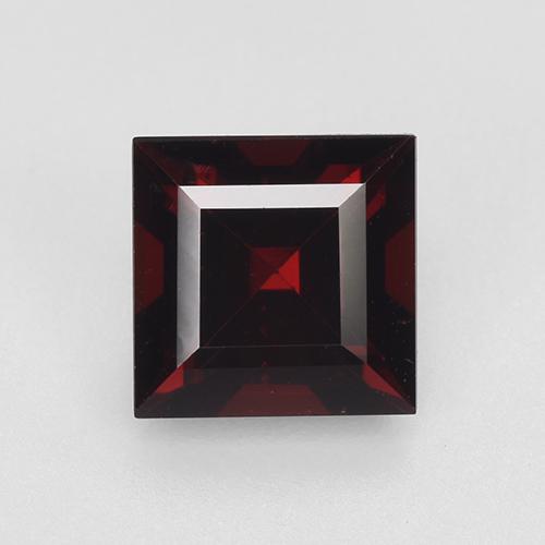 1.57 ct Red Pyrope Garnet Stone, Natural Pyrope Garnet in Square Step-Cut Shape for Sale