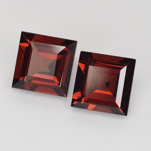 Deep Red Pyrope Garnet Gem - 1.4ct Square Step-Cut (ID: 515387)