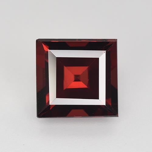 Темно-красный Гранат Пироп Камень - 3ct Квадратная форма ступенчатая огранка (ID: 515551)