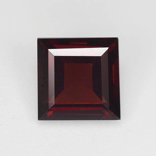 Dark Red Pyrope Garnet Gem - 2.5ct Square Step-Cut (ID: 515553)