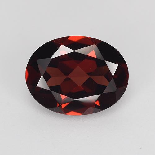 Blackish Red Гранат Пироп Камень - 2.1ct Фасетный Овал (ID: 516582)