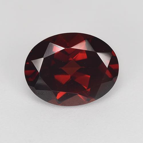 Rojo negruzco Granate Piropo Gema - 2.3ct Forma ovalada (ID: 516977)