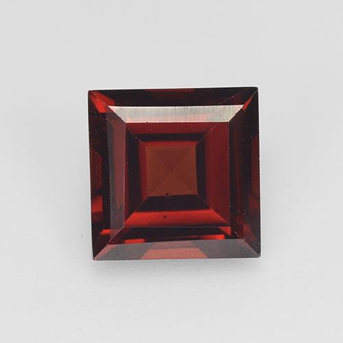 Dark Red Pyrope Garnet Gem - 2.3ct Square Step-Cut (ID: 517355)
