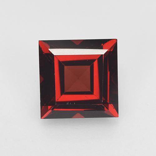 Dark Red Pyrope Garnet Gem - 2.3ct Square Step-Cut (ID: 517357)