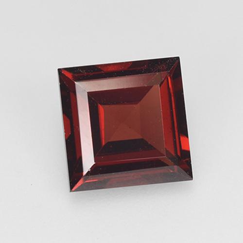 Dark Red Pyrope Garnet Gem - 2.1ct Square Step-Cut (ID: 517359)