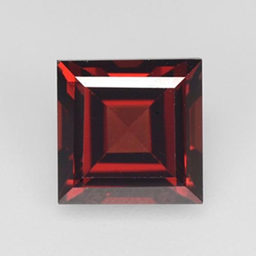 Deep Red Pyrope Garnet Gem - 2.2ct Square Step-Cut (ID: 517361)