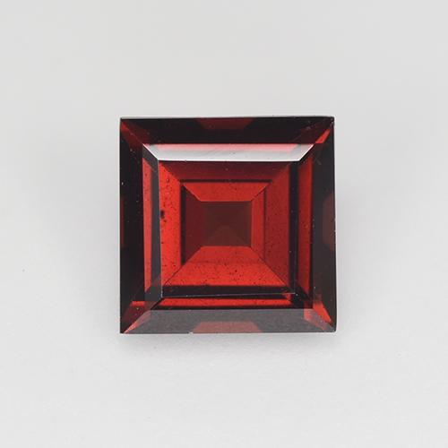 Темно-красный Гранат Пироп Камень - 2.1ct Квадратная форма ступенчатая огранка (ID: 517364)