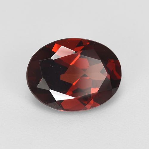 2.02 ct Red Pyrope Garnet Stone, Natural Pyrope Garnet in Oval Facet Shape for Sale