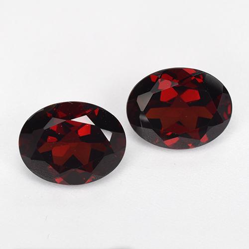 Темно-красный Гранат Пироп Камень - 2.3ct Фасетный Овал (ID: 520567)
