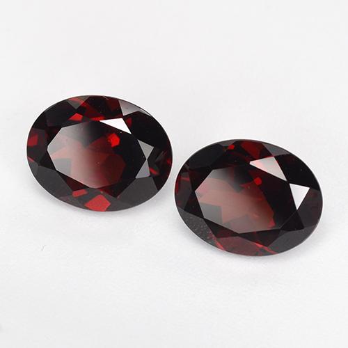 4.63 ctw Red Pyrope Garnet Stones, Natural Pyrope Garnet in Oval Facet Shape for Sale