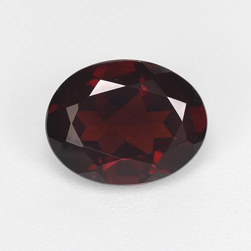 Blackish Red Pyrope Garnet Gem - 2ct Oval Facet (ID: 520578)