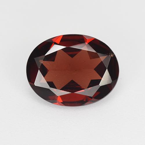 Deep Blood Red Гранат Пироп Камень - 1.8ct Фасетный Овал (ID: 520580)