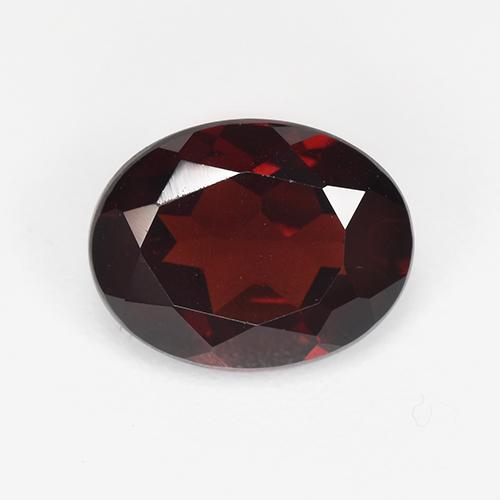 Blackish Red Pyrope Garnet Gem - 2.1ct Oval Facet (ID: 520582)