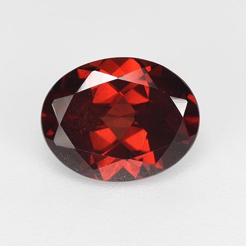 Темно-красный Гранат Пироп Камень - 2.4ct Фасетный Овал (ID: 520586)
