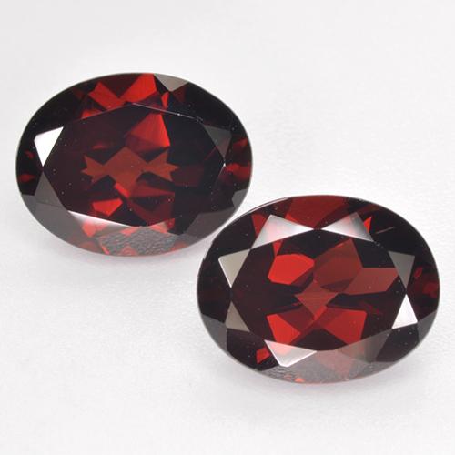 Темно-красный Гранат Пироп Камень - 2.4ct Фасетный Овал (ID: 520695)