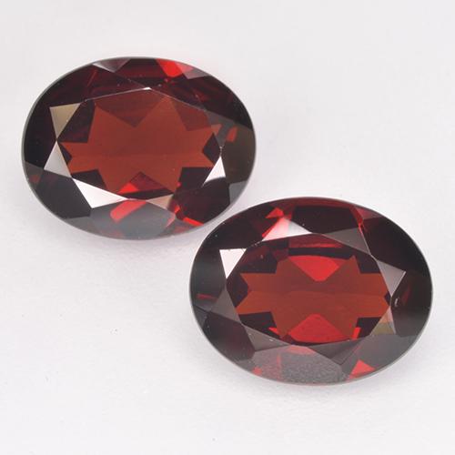 Темно-красный Гранат Пироп Камень - 1.9ct Фасетный Овал (ID: 520698)