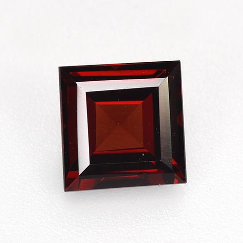 Dark Red Pyrope Garnet Gem - 2.2ct Square Step-Cut (ID: 520771)