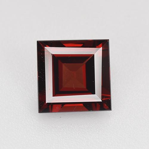 Deep Blood Red Pyrope Garnet Gem - 1.8ct Square Step-Cut (ID: 520774)