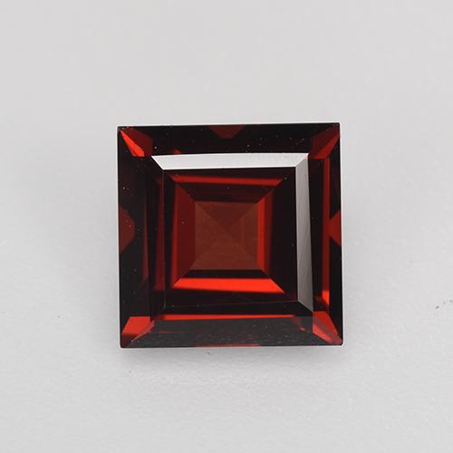 Deep Blood Red Pyrope Garnet Gem - 2ct Square Step-Cut (ID: 520776)