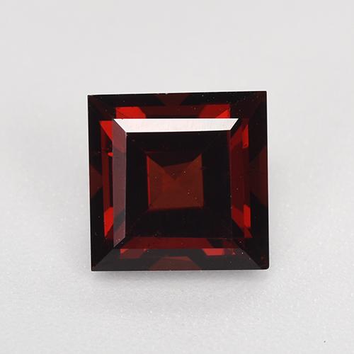 Blackish Red Гранат Пироп Камень - 2.3ct Фасетный Квадрат (ID: 520780)