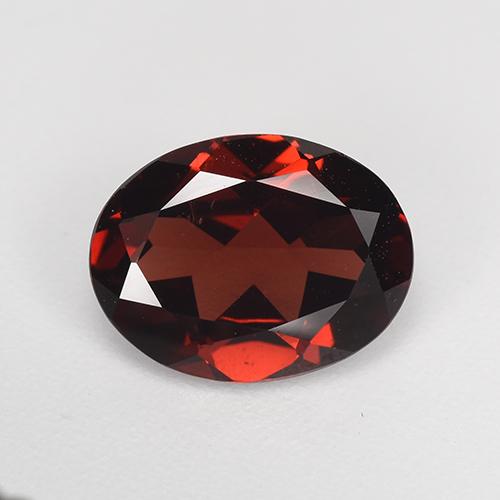Темно-красный Гранат Пироп Камень - 1.9ct Фасетный Овал (ID: 520818)
