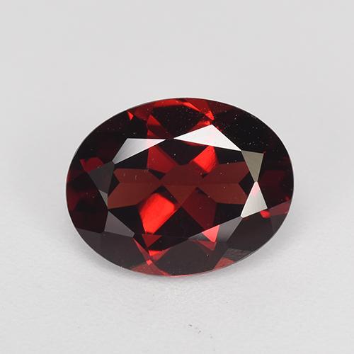 Темно-красный Гранат Пироп Камень - 2.2ct Фасетный Овал (ID: 520826)