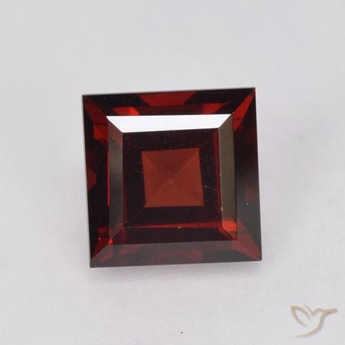 2.09ct Natural Dark Red Pyrope Garnet, Square, VS