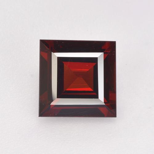 Темно-красный Гранат Пироп Камень - 1.8ct Квадратная форма ступенчатая огранка (ID: 520883)