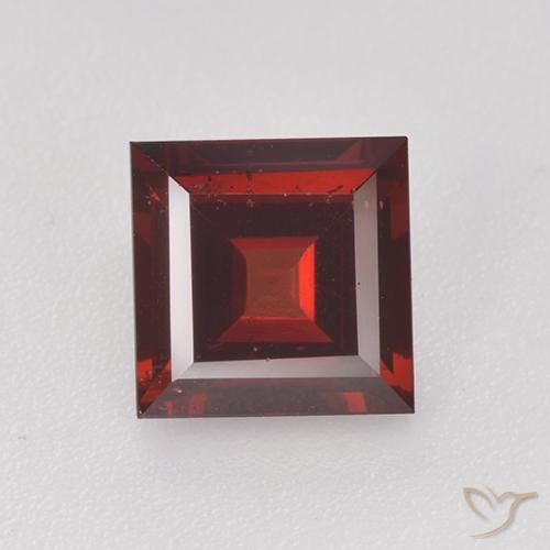 Deep Blood Red Pyrope Garnet Gem - 2ct Square Step-Cut (ID: 520885)