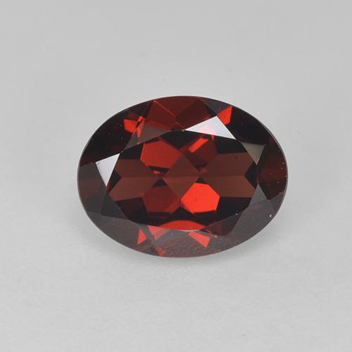Темно-красный Гранат Пироп Камень - 2.1ct Фасетный Овал (ID: 520906)