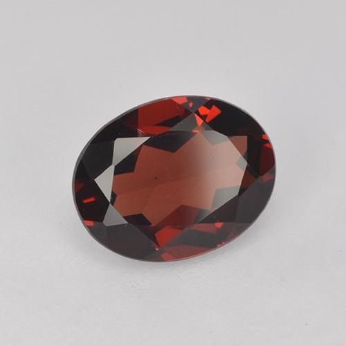 2.02 ct Red Pyrope Garnet Stone, Natural Pyrope Garnet in Oval Facet Shape for Sale